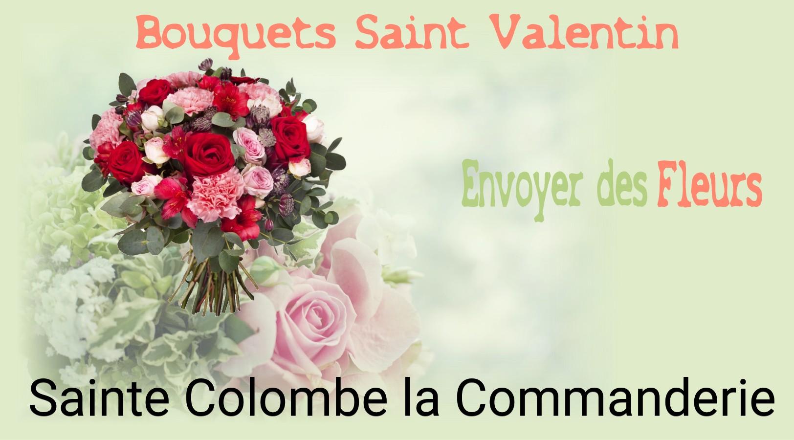 Roses de Saint-Valentin livrées à Sainte-Colombe-la-Commanderie